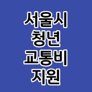 서울 청년 교통비 지원